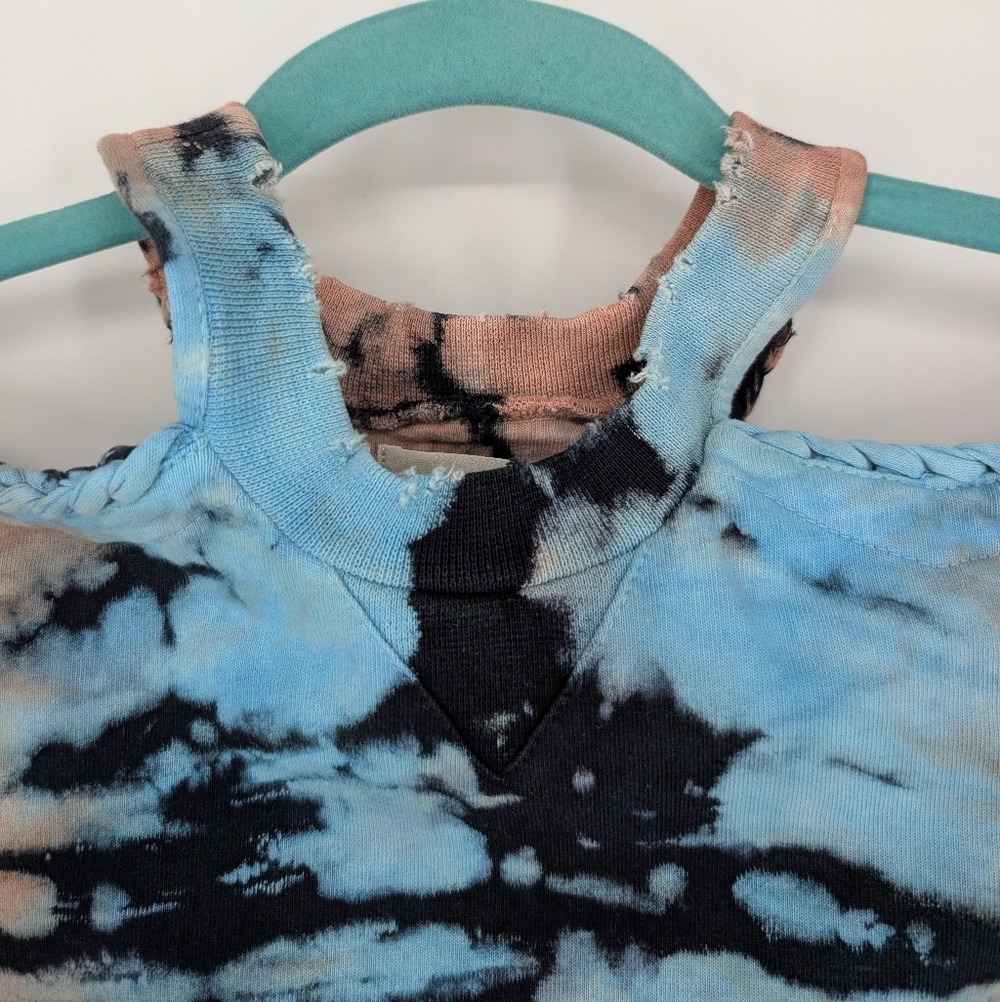 NOAM Caria Sweatshirt Azura 100% Cotton Tie Dye Small - Picture 5 of 9